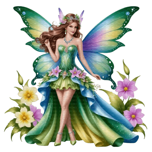 springtimes fantasy girl woman spring fairy - PNG gratuit