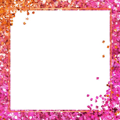 Frame OrangePink - By StormGalaxy05 - Free PNG