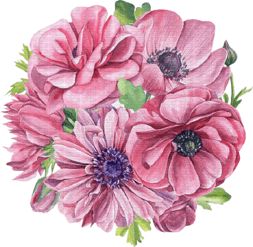 pink vintage bouquet - png ฟรี