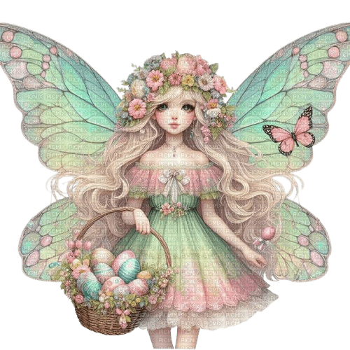 easter, ostern, fairy, fee, fantasy - kostenlos png
