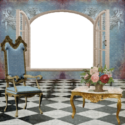 window  fenster fenêtre  fenster fenetre  room raum chambre vintage retro tube frame cadre blue fond background - Δωρεάν κινούμενο GIF