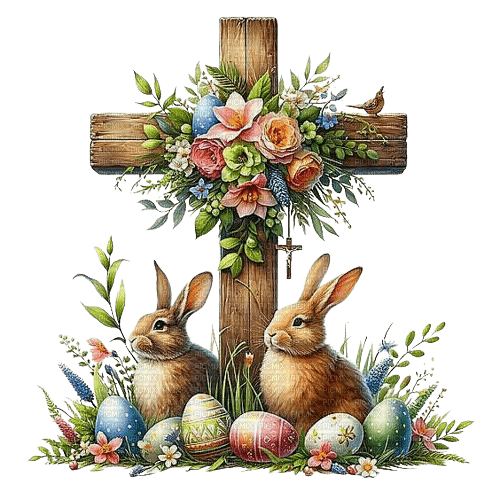 Easter.Pâques.Pascua.Victoriabea - Free PNG