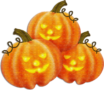 soave deco halloween pumpkin orange yellow green - 免费PNG