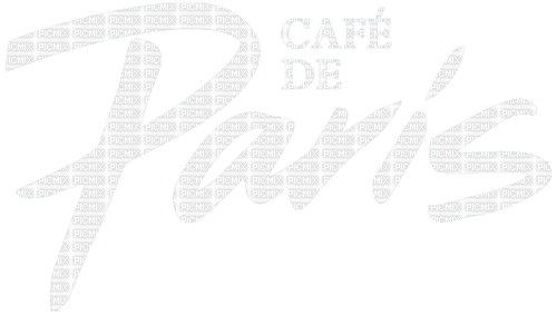 Paris Cafe Text - Bogusia - фрее пнг
