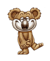 koala bear bär dancer  gif anime animated animation animals animal tube fun cartoon - GIF animé gratuit