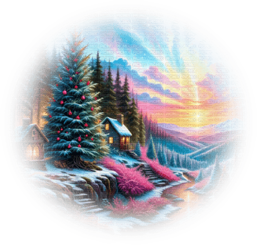 loly33 paysage hiver - darmowe png