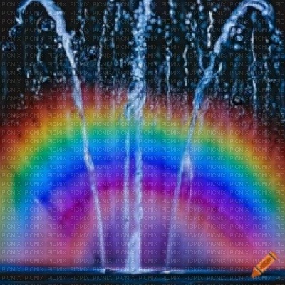 Rainbow and Fountain - darmowe png