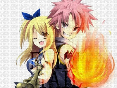 Natsu X Lucy Fairy Tail - png gratis