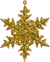 gold snowflake - png grátis