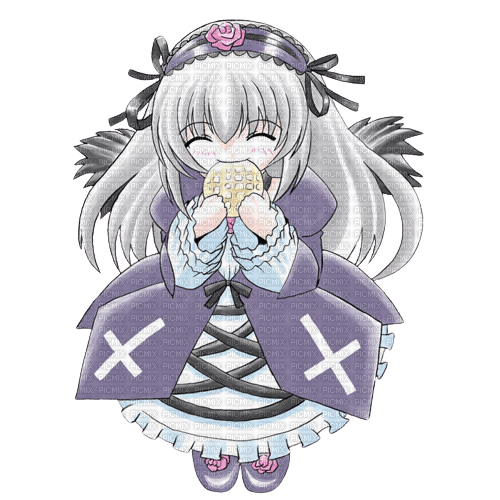 suigintou eating a waffle - безплатен png