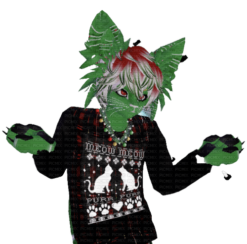 IMVU Christmas sweater catboy furry - besplatni png