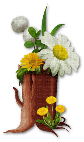 Tronco de flores - darmowe png