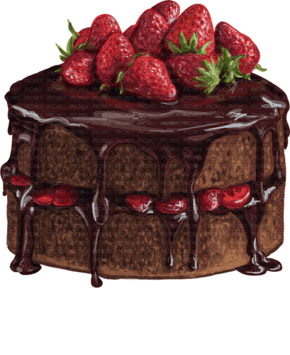 chocolate cake Bb2 - gratis png