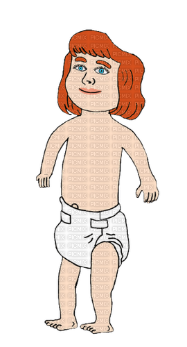 Baby girl without bow - Free PNG