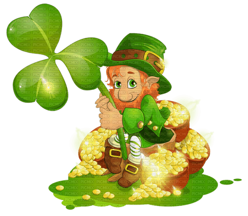 st. Patrick gnome  by nataliplus - zadarmo png