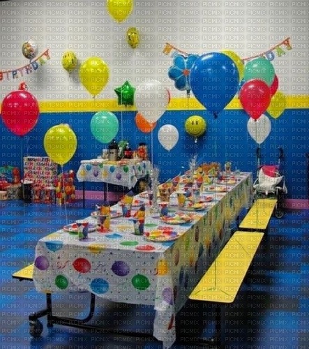 Birthday party background - zadarmo png