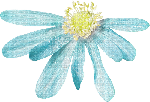 Blue Flower.Fleur.Deco.Victoriabea - zadarmo png