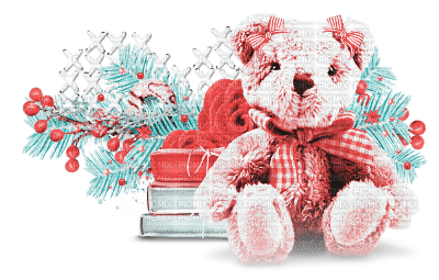 soave deco christmas branch bear deco toy - 無料png