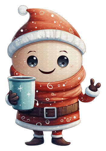 Cute Santa Claus - gratis png