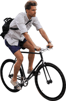 Kaz_Creations Man Homme On Bike - png gratuito