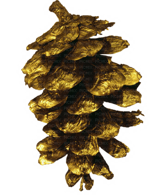 Cone pine.gold.Pomme de pin.Victoriabea - 免费PNG