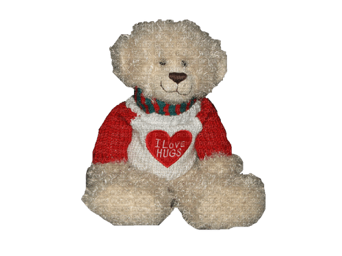 I Love Hugs Teddy Bear - безплатен png