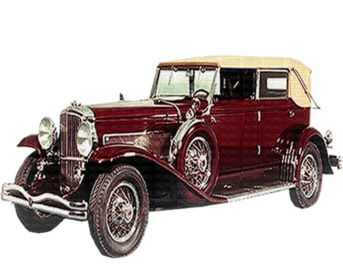 coche rojo vintage dubravka4 - gratis png