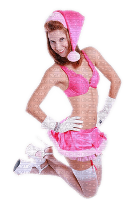 Kaz_Creations Woman Femme Christmas Pink - png gratis
