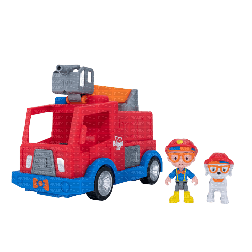 Blippi fire truck - Free PNG