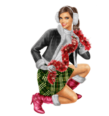 Kaz_Creations Colour Girls Christmas Noel - Free PNG