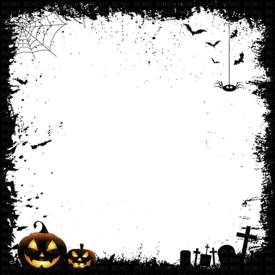 frame cadre rahmen black gothic halloween - PNG gratuit