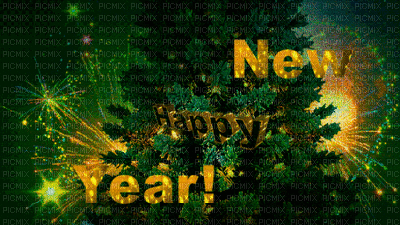 Happy New Year.Victoriabea - GIF animado gratis