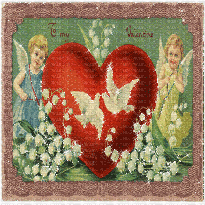kikkapink valentine day vintage background glitter - GIF animado grátis