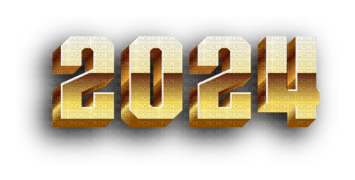 2024, new year, Lou - png gratis