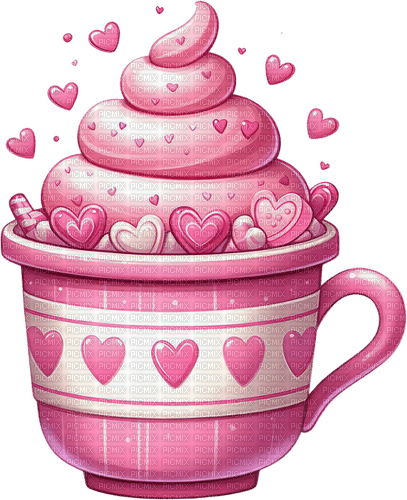 §m3 png image vday coffee pink drink - 無料png