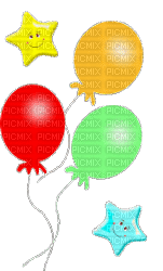 balloon ballons birthday tube deco anniversaire party colored  ballon ballons geburtstag  gif anime animated animation