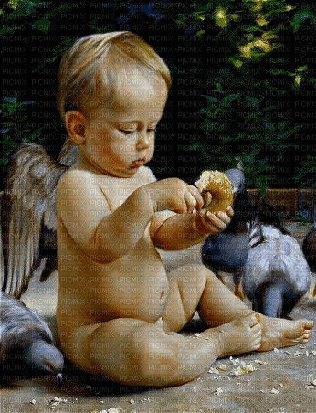 maj gif bébé ange - GIF animasi gratis