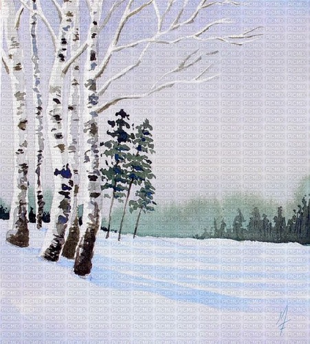 Background Watercolor Winter - png gratis