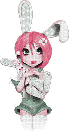 soave woman girl painting easter spring ears bunny - bezmaksas png