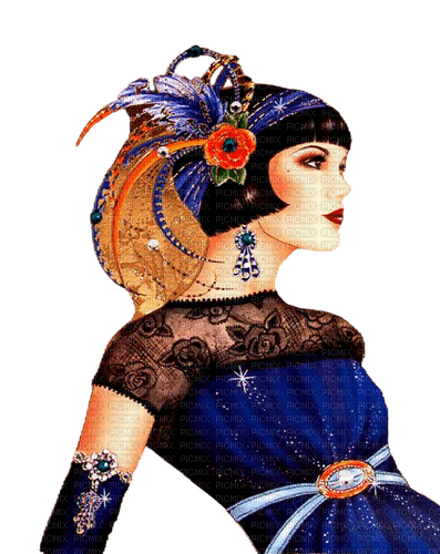 Art Deco Woman - 免费PNG