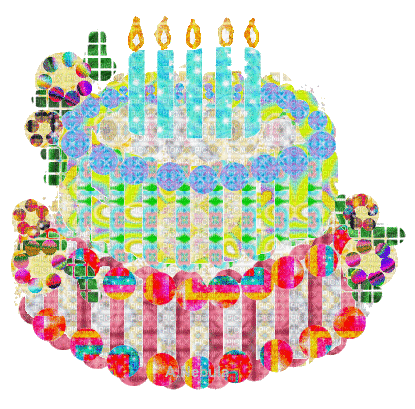 nbl - birthday cake - Ilmainen animoitu GIF