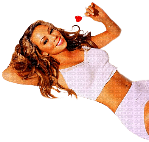 Mariah Carey.White - KittyKatLuv65 - darmowe png