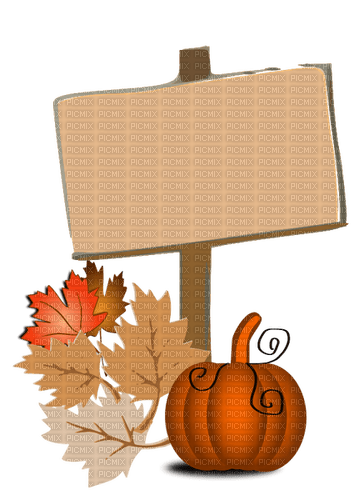 Pumpkin Sign-RM - png grátis