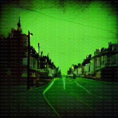 Green Grungey Street - png ฟรี