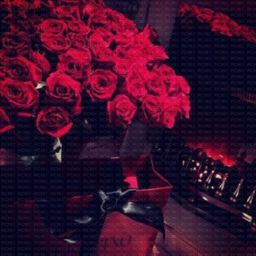 ..:::Background Black Red Roses:::.. - nemokama png