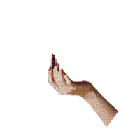 Animated Hand with Lipstick - Besplatni animirani GIF