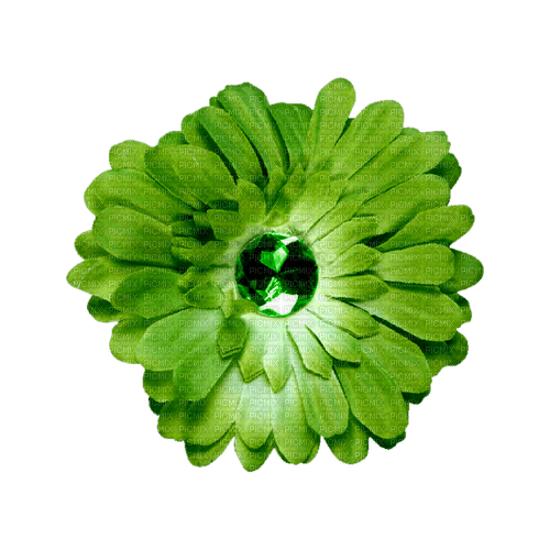 kikkapink deco scrap green flower - ilmainen png