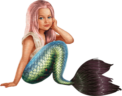 Kaz_Creations Baby Enfant Child Girl Colours Colour-Child  Mermaid - бесплатно png
