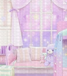 anime pink bedroom room - png gratis