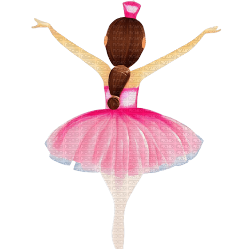kikkapink girl ballerina child watercolor - 免费PNG
